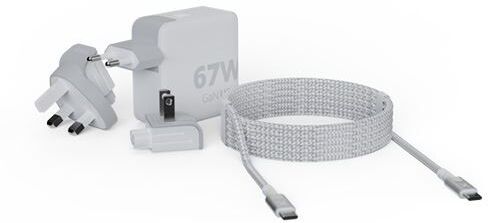 Xtorm Carregador Rápido Gan 2x USB-C 67W + Cabo USB-C - Branco