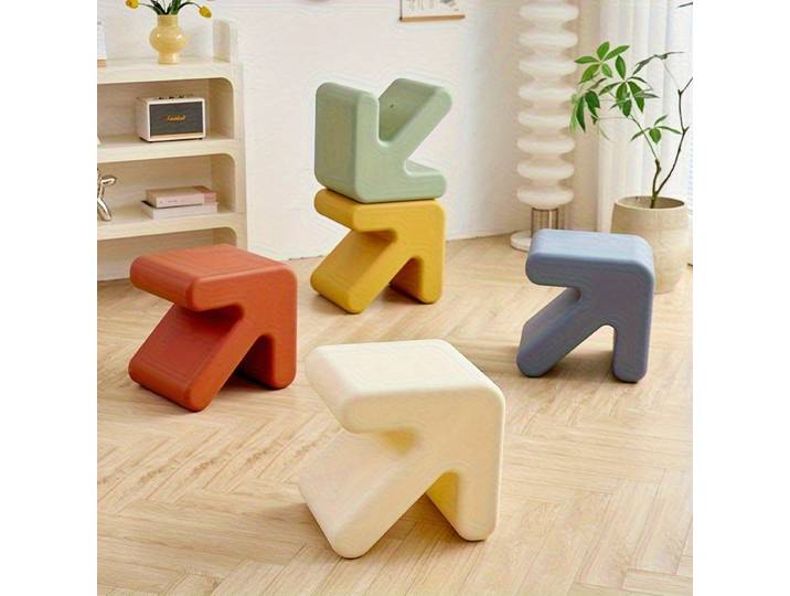 Tabouret flèche créatif de style nordique, étagère basse en plastique pour porte de maison