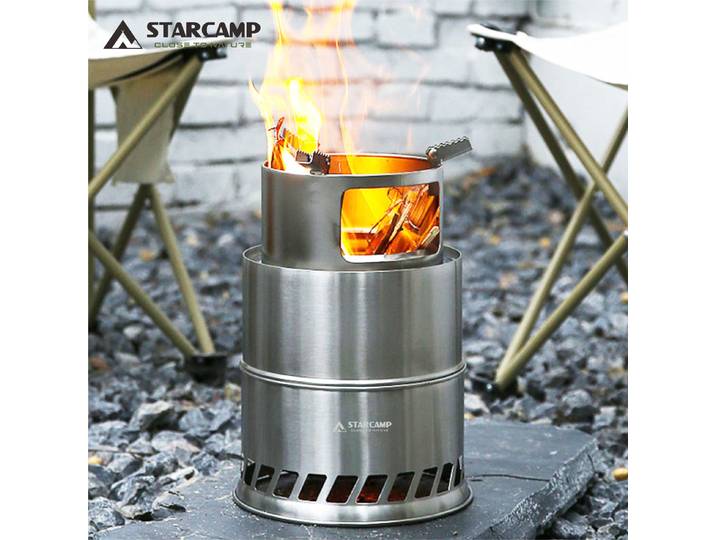 STARCAMP Sac à dos solitaire extérieur randonnée pliable camping poêle à bois