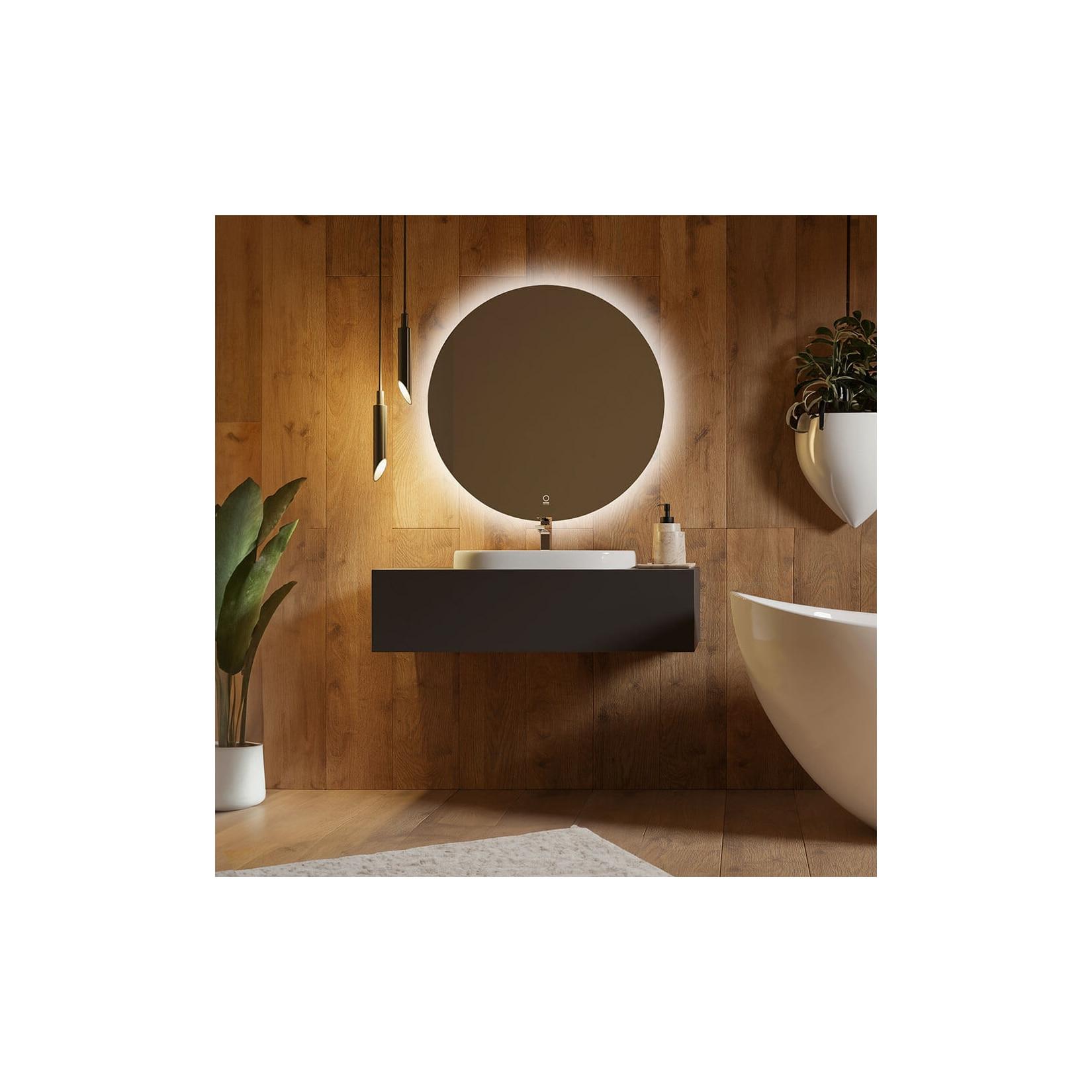 HOME DELUXE LED-Spiegel Rund SILA - 80 cm