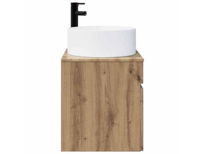 Meuble sous lavabo - - Meuble lavabo - Bois ingénierie - Chêne artisanal - Avec lavabo - 49x44 5x65 5 cm 500tyi75e