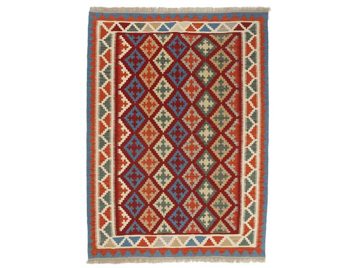 Kelim Fars Teppich 148x199 Handgewebt Orientteppich Perserteppich Wolle