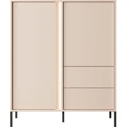 HIGHBOARD Donna in Beige 103/123/40 cm