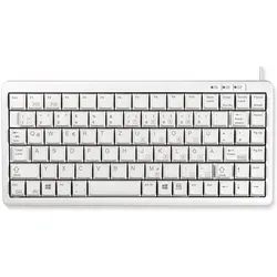CHERRY Tastatur grau Compact Layout DE (DE, Kabelgebunden), Tastatur, Grau