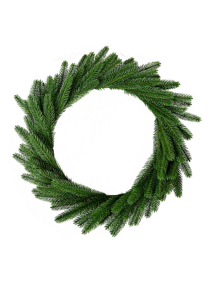 Clayre & Eef Dekokranz "Weihnachten" in Grün - Ø 63 cm - onesize