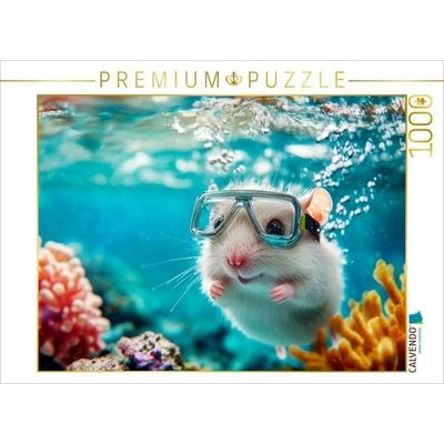CALVENDO Puzzle Der kleine Meeresforscher | 1000 Teile Lege-Größe 64x48cm Foto-Puzzle für glückliche Stunden