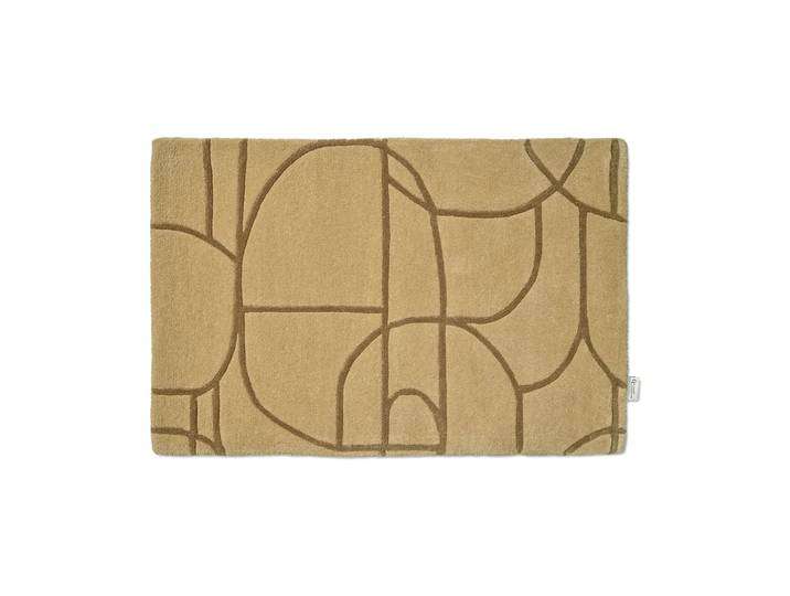 Classic Collection Paillasson Modern Abstract 60x90 cm Moutarde