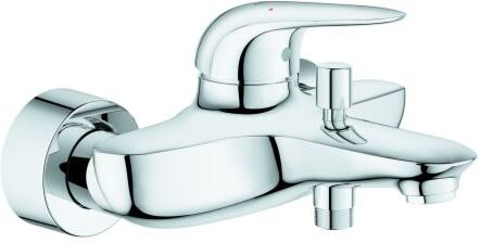 Grohe Eurostyle Wannenarmatur 23726003 chrom, Aufputz, geschlossener Metall-Hebelgriff