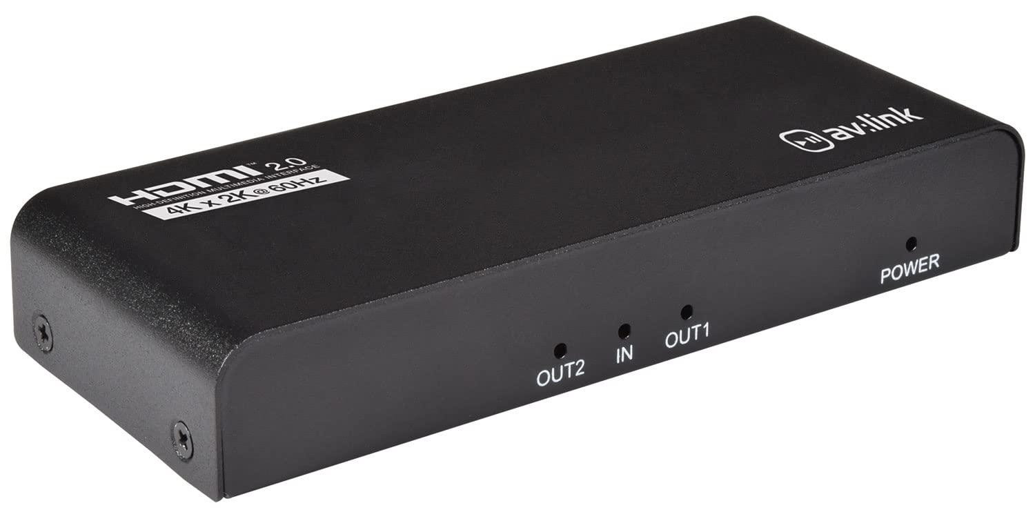 AV Link HDMI 4K Splitter met 1 ingang en 2 uitgangen