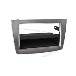 ACV 281001-88 1-DIN Radio Blende mit Ablagefach silber für Alfa Mito Doppel-D...