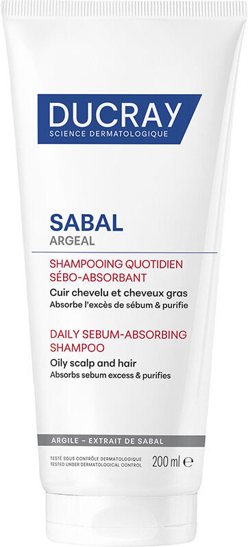 Ducray Shampoing quotidien Sabal Argeal absorbant le sébum 200 ml