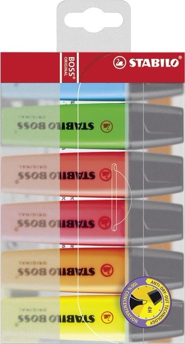 STABILO Boss 2-5mm Set mit 6 Farben