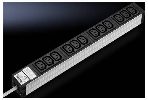 Rittal DK 7240.200 Steckdosenleiste 12-fach Aluminium 1St.