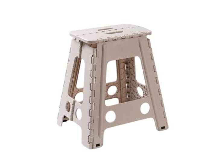XXAD553TY Tragbarer klappbarer Kunststoffstuhl, geeignet for den Einsatz im Arbeitszimmer Kleiderschrank(Khaki)
