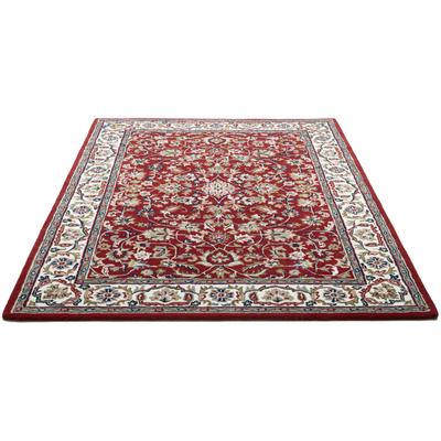 Wollteppich THEKO "Royal Orient Isfahan", rot, B:140cm H:14mm L:200cm, Schurwolle, Teppiche, handgetuftet, Orient-Optik, reine Wolle