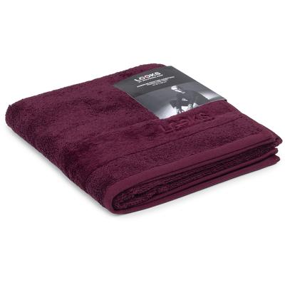 Handtuch "LOOKS", burgundy, B:50cm L:100cm, Frottier, Obermaterial: 100% Baumwolle, LOOKS BY WOLFGANG JOOP, Handtücher, mit Logobestickung