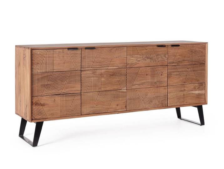 Feeling4Home Sideboard Isar aus Akazienholz, 175 cm