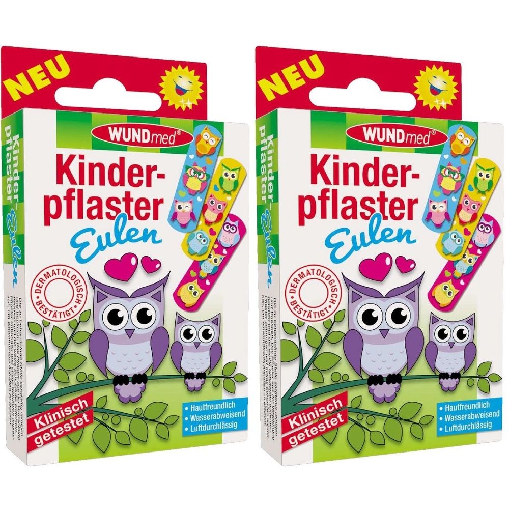 2x Kinderpflaster Eulen 2x10 St Pflaster