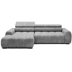 Ecksofa Bull Stoff Silver