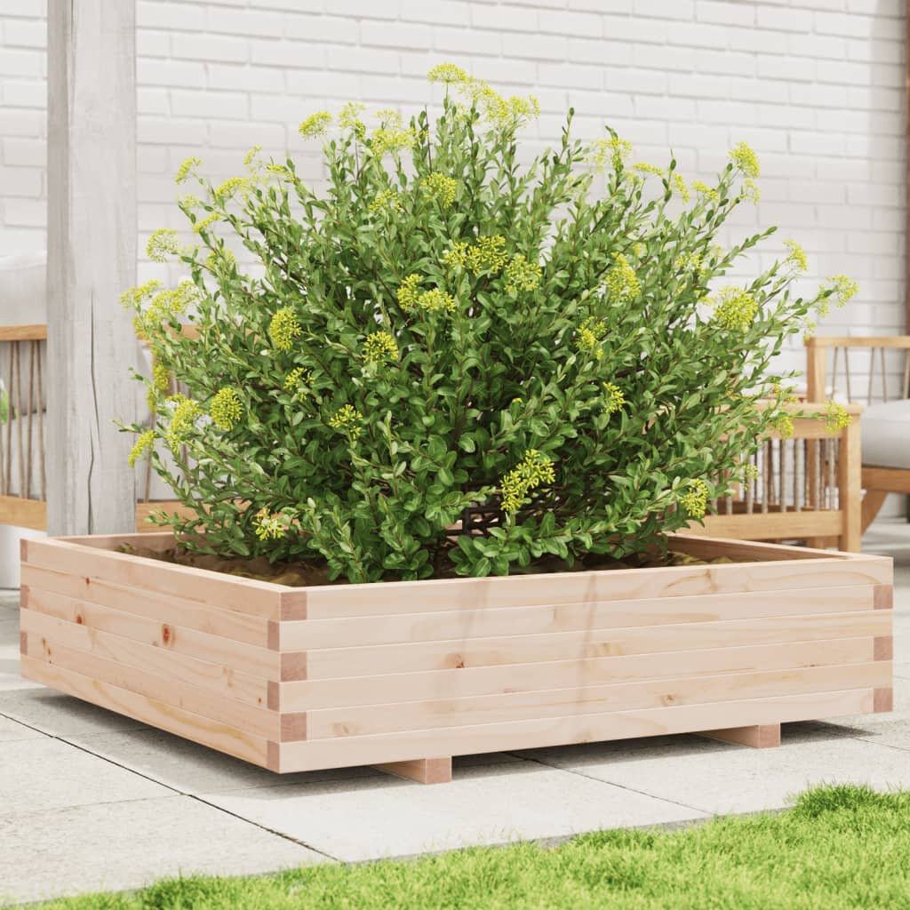 Brayden Studio Bhavika Outdoor Planter Box White 19.49" H x 23.62" W x 23.62" D