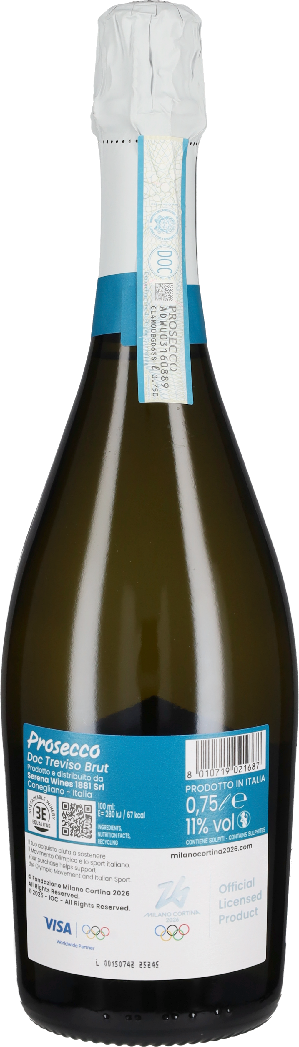 Serena Wines 1881 Prosecco Brut Olimpiadi Milano Cortina 26