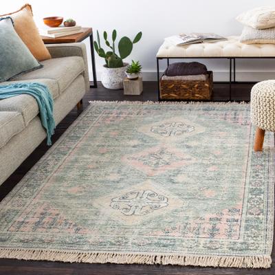 Livabliss Hermione Handmade Triple Medallion Cotton Area Rug