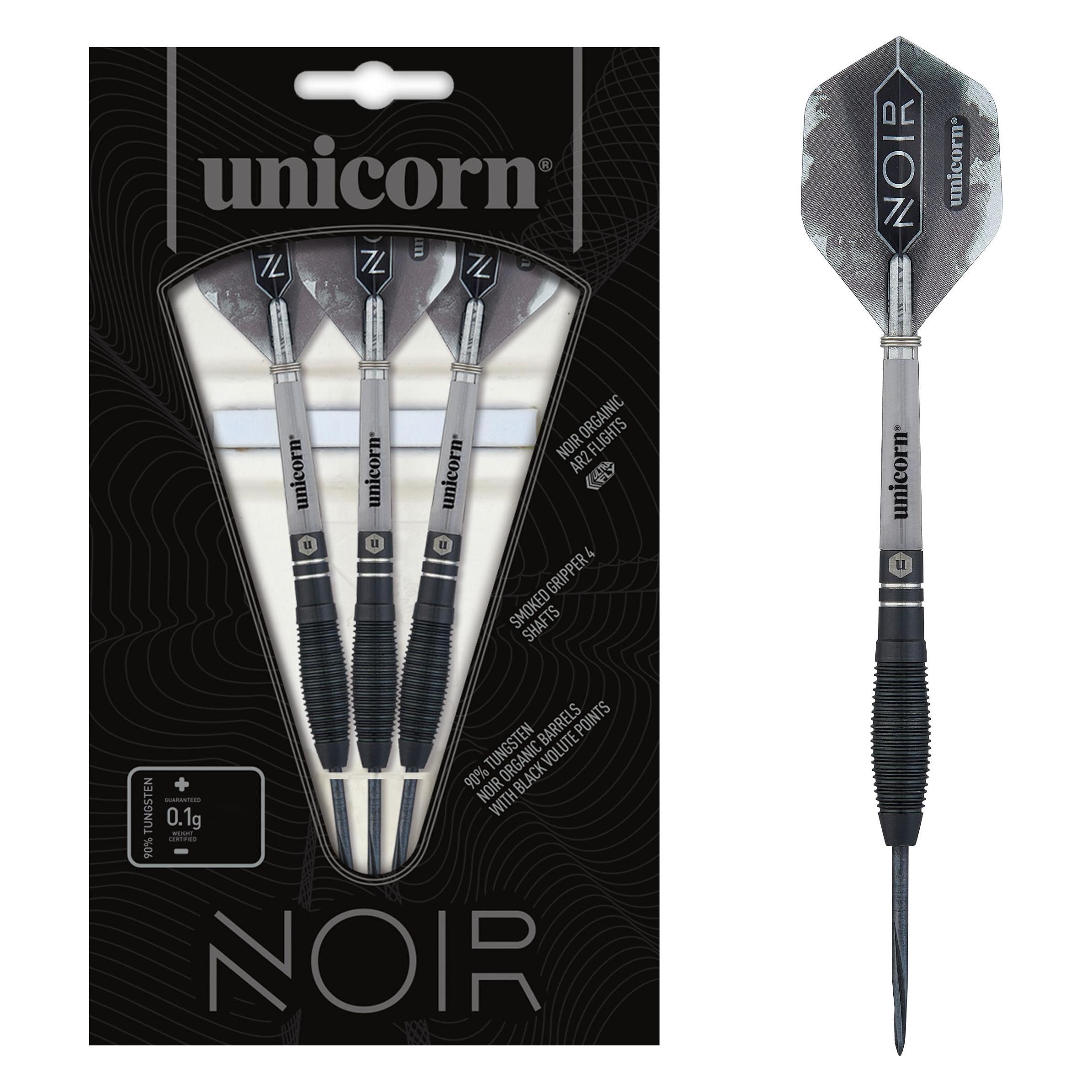 Unicorn Noir Style 1 Tungsten Steel Darts (23 g) (B0BSLQ923M)