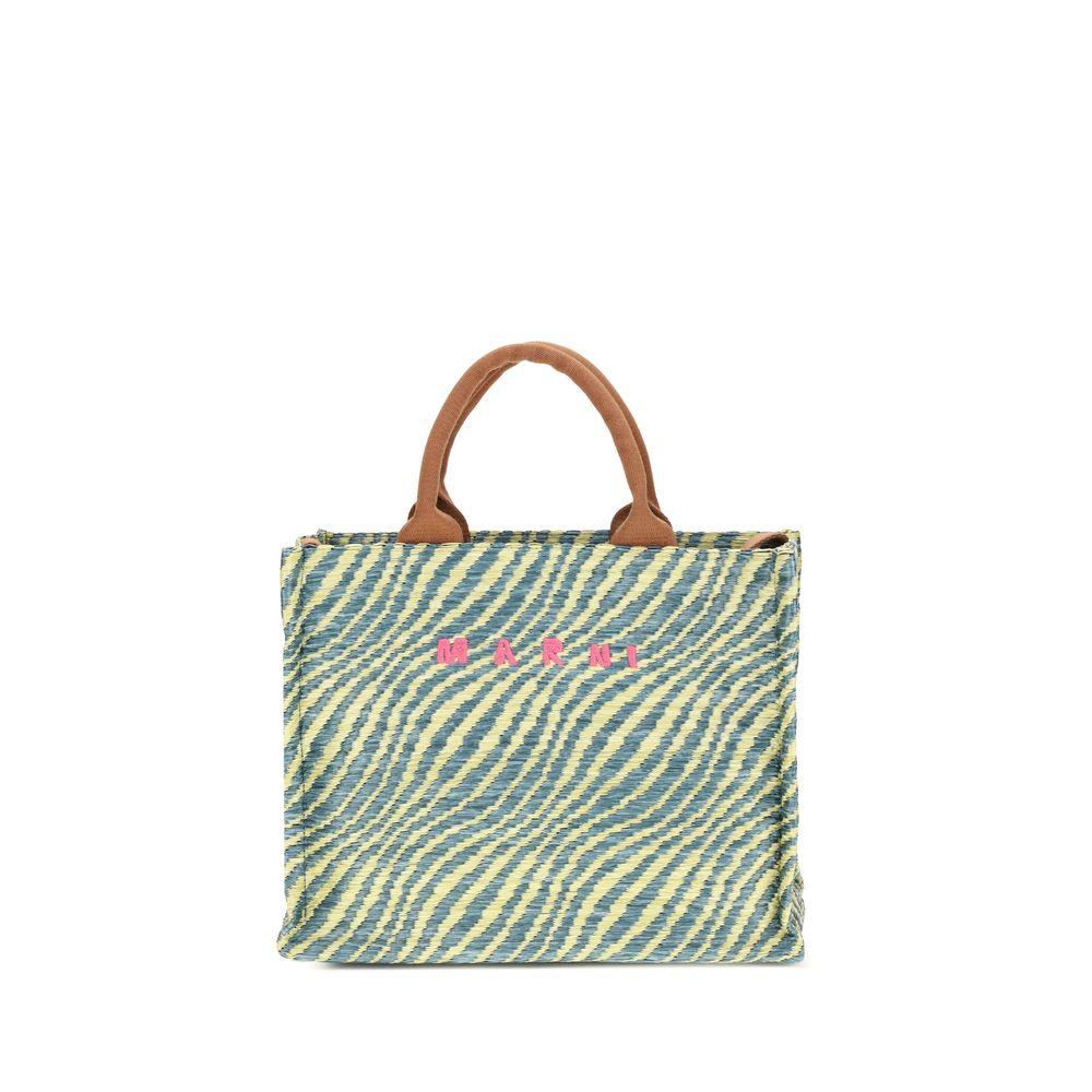 Mehrfarbige Stoff-Schultertasche