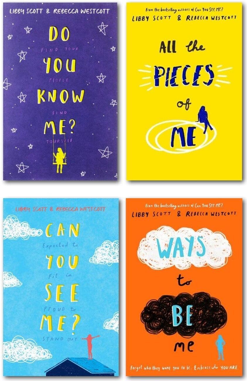Scholastic Can You See Me Series 4 Books Collection Set (Can You See Me?, Do You Know Me?, Ways to Be Me, All the Pieces of Me)