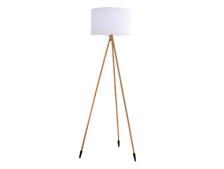 Lampadaire Extérieur Sans Fil Tamboury Bois Polyéthylène H155cm