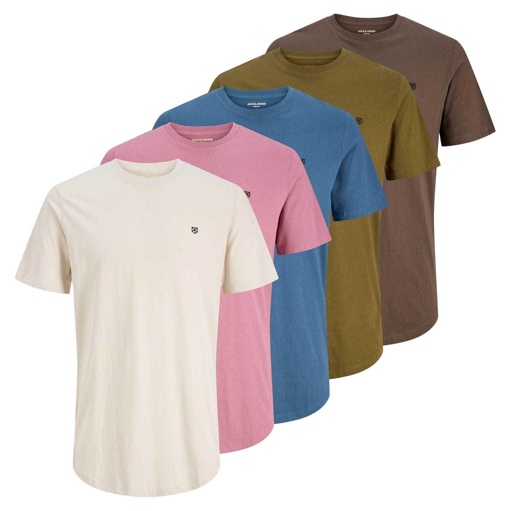 JPRBLABRODY TEE CREW NECK 5PK Herren T-Shirt