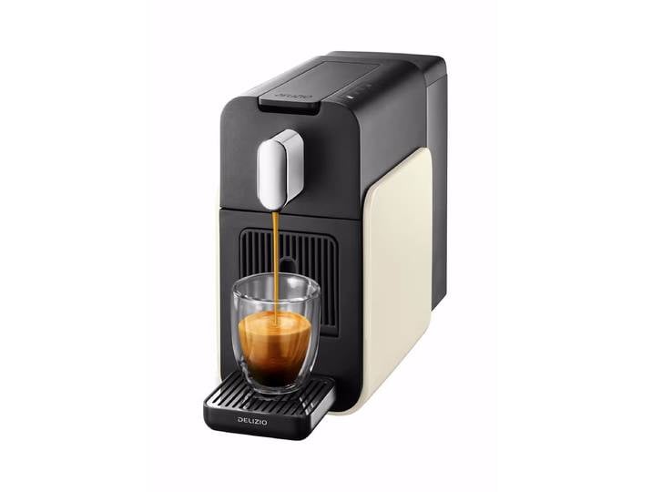 DELIZIO Brava Cream White Portionensystem Delizio – Delizio Maschine/Delizio Kaffeemaschine – weiss