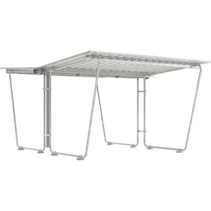 WSM Fahrradunterstand Siegen S27, grauweiß, aus Metall, offen, (B/T) 298 x 466cm
