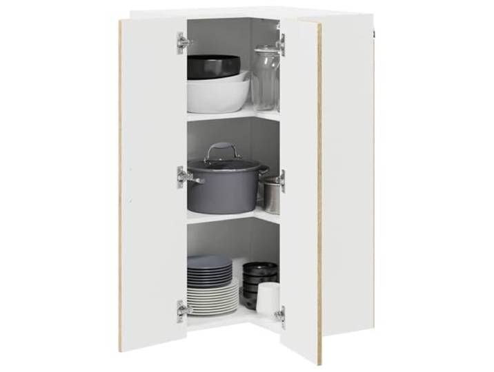 KTHLBRH Rechteckiger Küchenschrank 57 x 57 x 100 cm aus mehrschichtigem 3 Einlegeböden, 2 Türen, großer Stauraum, Montage erforderlich, Gewicht max. 60 kg