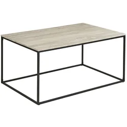 Ebuy24 Hanne Couchtisch Travertin Dekor beige.