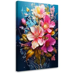 LEINWANDBILD Blumen 60x90cm