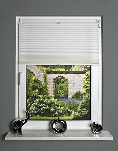 Home Fashion Plisseerollo UP&DOWN, wit, B: 130 cm, H: 70 cm
