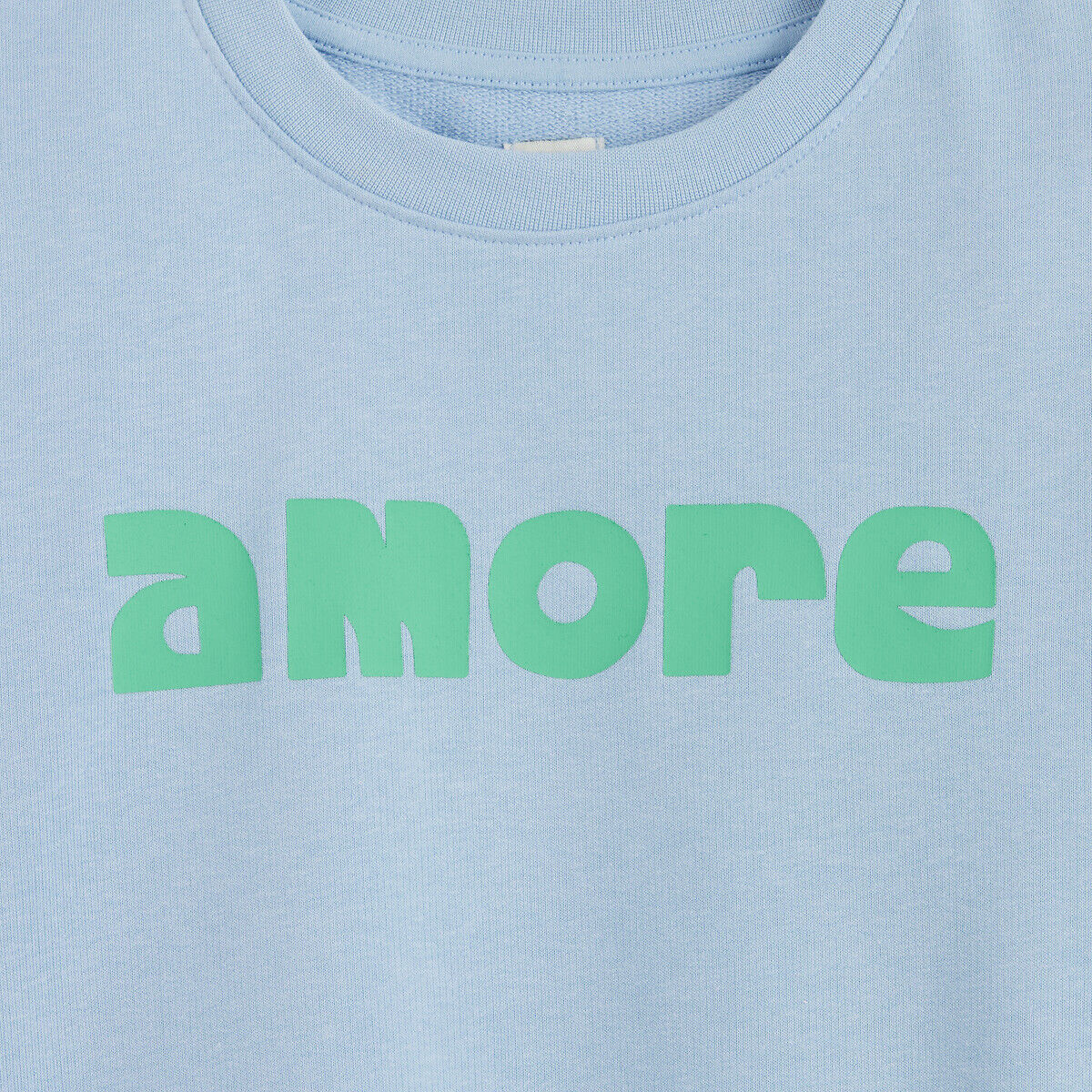 LA REDOUTE COLLECTIONS Sweat col rond, en molleton, message Amore