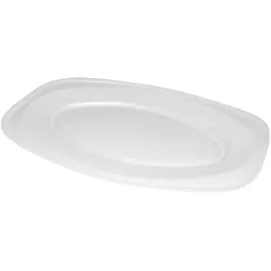Party-Platte (XPS) oval weiß 35 x 24,7 cm