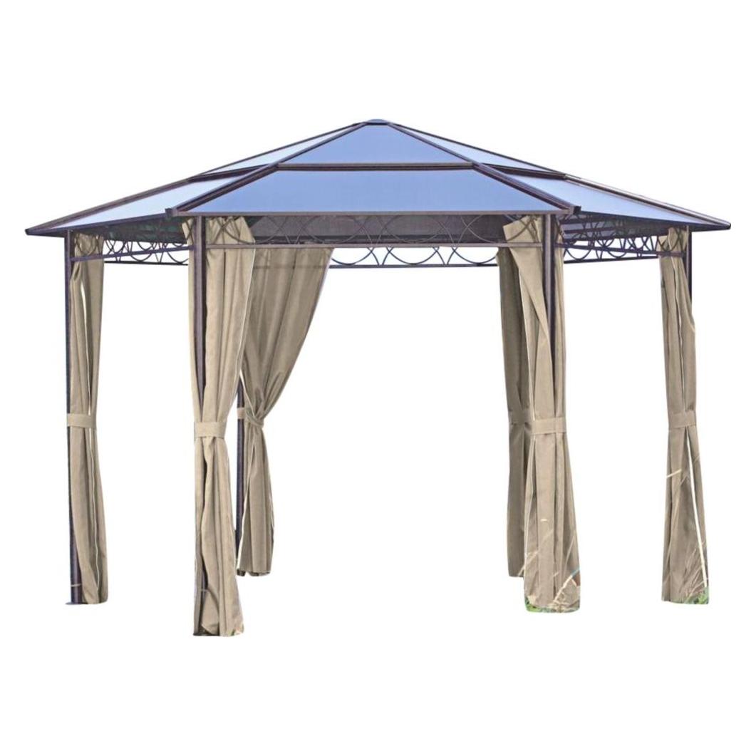 Garden Pleasure Gartenpavillon Salmon 6-eckig (346 cm, 346 cm) (507204)
