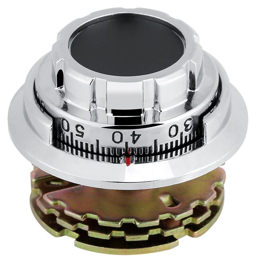 Allecto Mechanische Safe Lock Kit - Disc Coded Dial Lock - Zilver