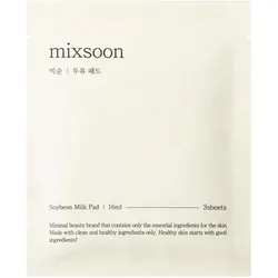 Mixsoon, Gesichtsmaske, Sojamilch-Pad pH-Balanced Soothing Sheet Mask für Feuchtigkeit und regenerierende Haut Nu (222 g)