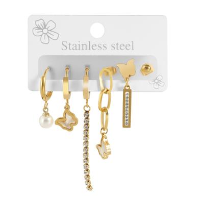Kettenanhänger ADELIA´S "Anhänger – Anhänger aus Edelstahl mit Perlmutt", gold, Schmuckanhänger, Damen, Edelstahl, Kettenanhänger, Perfekt zum Verschenken an besondere Menschen