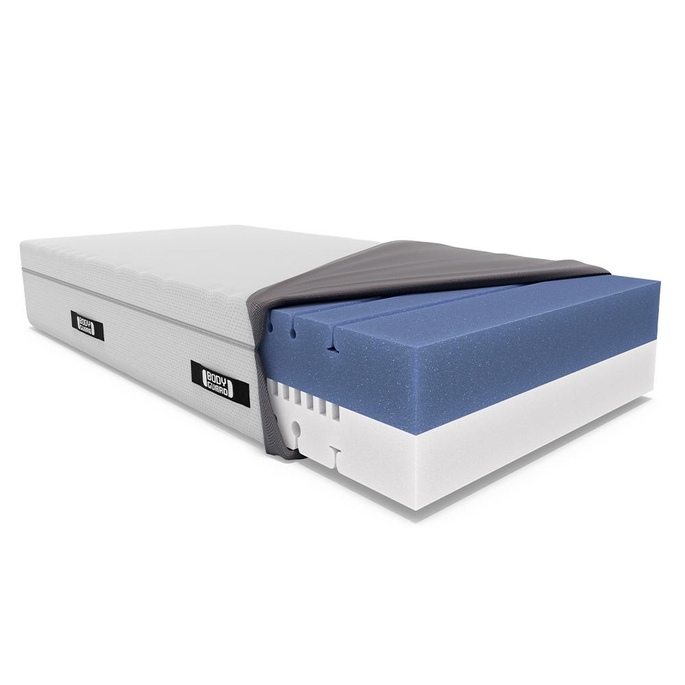 bett1.de BODYGUARD® Boxspring Matratze, 28 cm hoch, 100% Vollschaum, Härtegrad mittelfest/fester, 120x200
