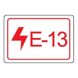 Brady Etiketten für Energiequellen, elektrischer Bereich (ENERGY TAG-E-13-19X13MM-SA/100)