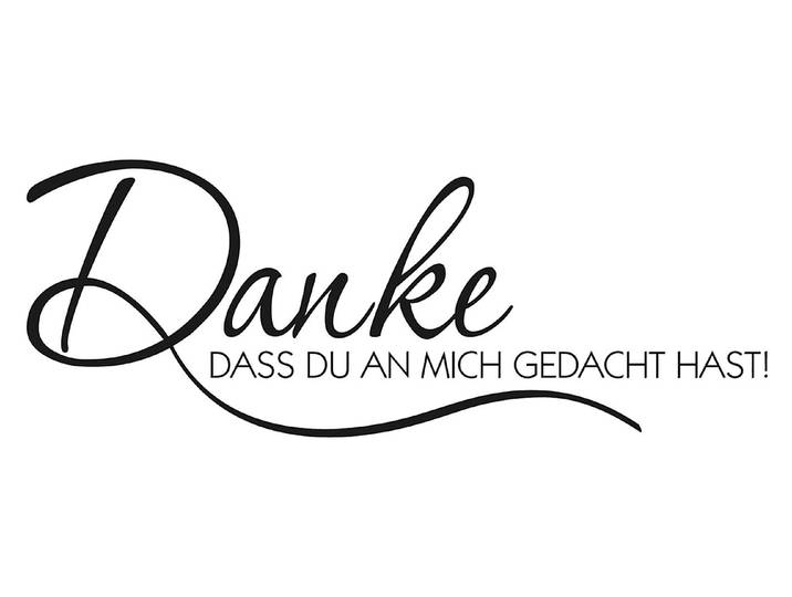 Rayher Holzstempel Danke dass du an mich denkst 3 × 7 cm