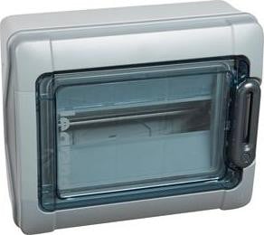 Legrand PLEXO3 PV Modulaire verdeeldoos 1x12, wandmontage, transparant, IP65, IK09