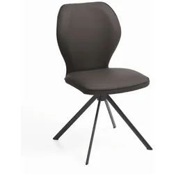 Stuhl Colorado Leder Braun Mocca