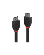 Lindy Black Line HDMI mit Ethernetkabel M bis M 3 m Dreifachisolierung Schwarz rund 4K Unterstützung (36473)