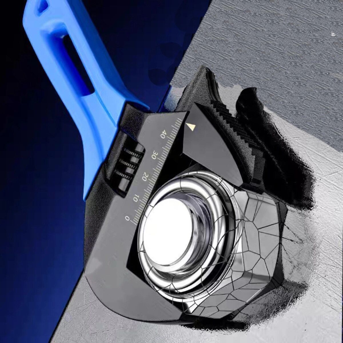 INF 8 inch verstellbarer Schraubenschlüssel - breite Backe Mehrzweck Chrom-Vanadium-Schraubenschlüssel, Kurzgriff für Sanitär